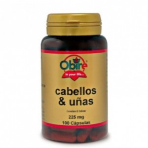 Cabellos y Uñas 225 mg. 100 capsulas Obire