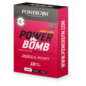 Powerbomb Caja 10 Viales Limón Powergym