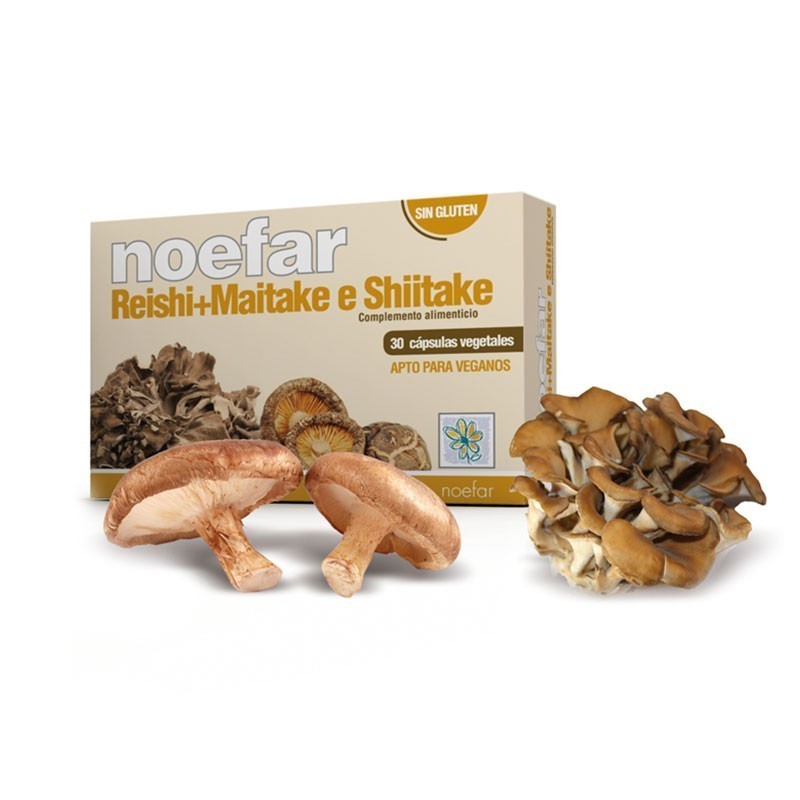 ReishiMaitakeShitake 30 Caps. Noefar